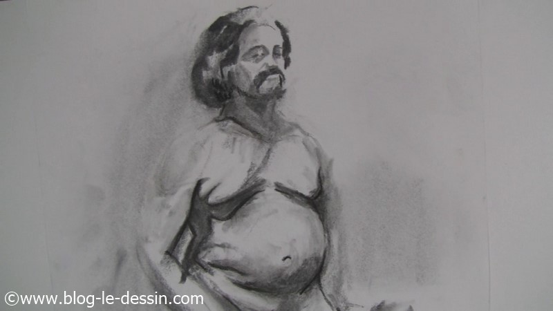 image dessin fusain