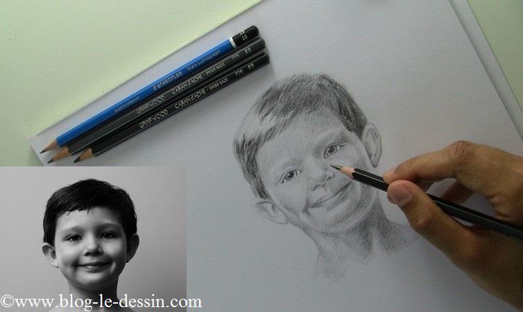 Pour apprendre à bien utiliser le crayon 9B et dessiner un portrait réaliste, sachez appuyer sur de très petites zones du dessin.