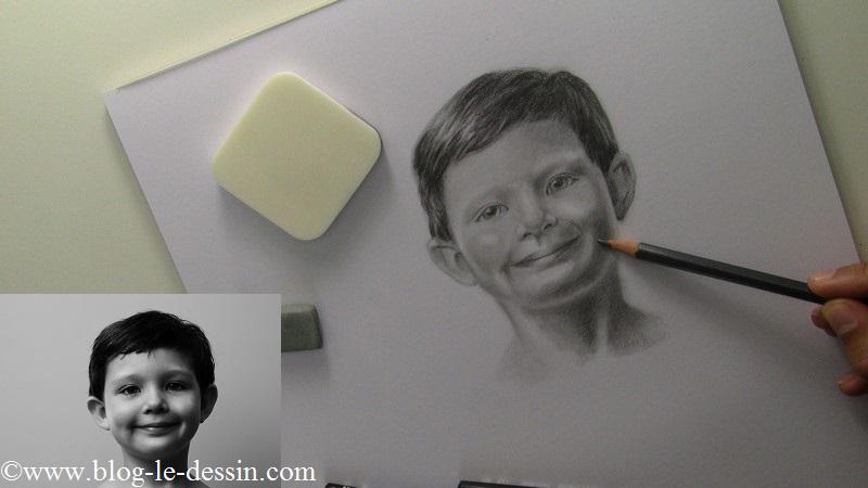 Travailler les ombres avec minutie pour affiner le modelé du faciès.