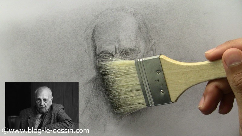 comment dessiner un vieil homme utilisation pinceau