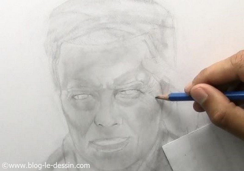 david bowie dessin etapes detail 