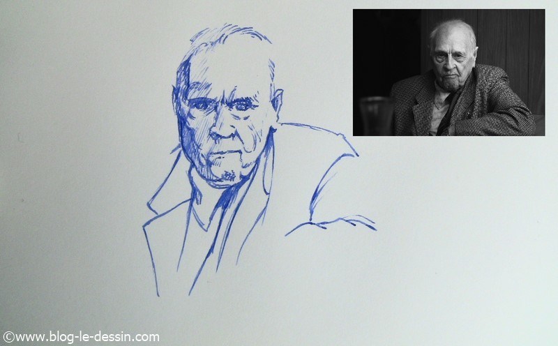 dessin stylo plume portrait partie 5