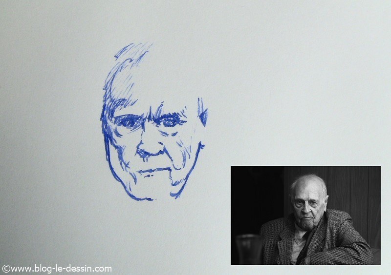 dessin stylo plume portrait partie 3