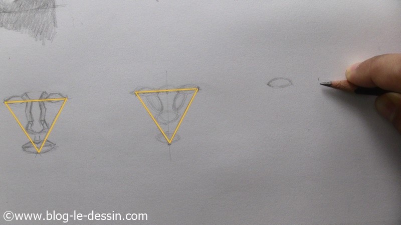 dessiner un visage proportions technique report mesure