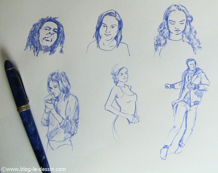 dessin stylo plume exemples