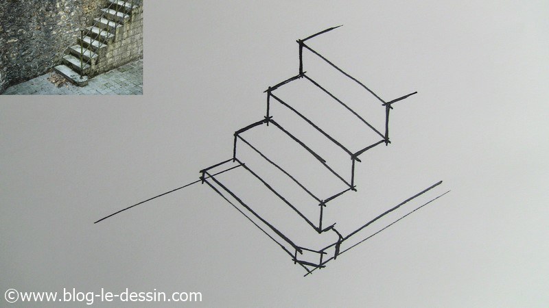 dessiner escalier