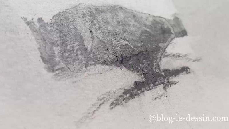 épaisseur poudre graphite sur modèle