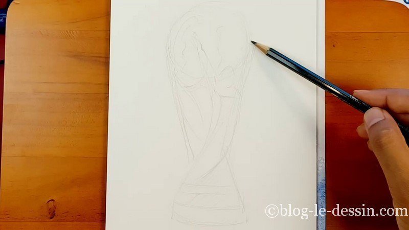 Le croquis de la coupe du monde au crayon 7B