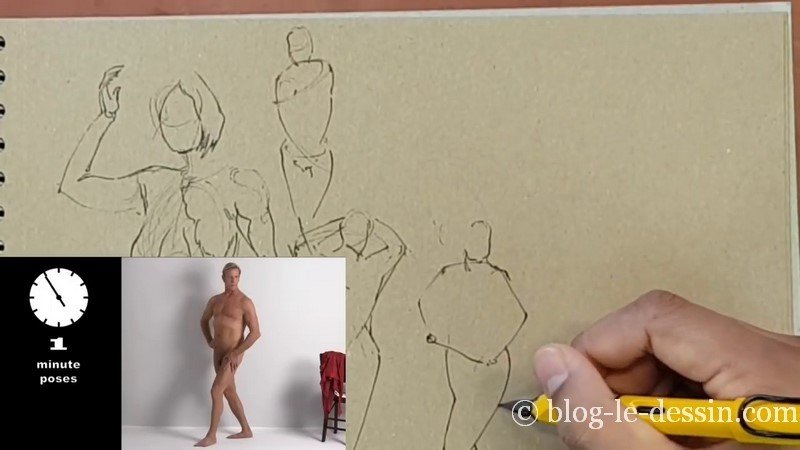 dessiner homme jambe croisee