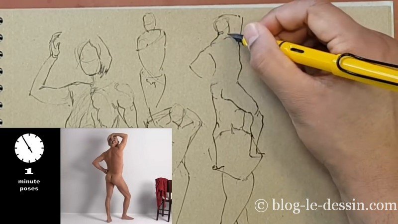 dessiner homme de dos