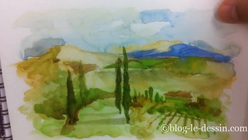 débuter en aquarelle