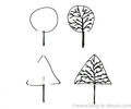 arbre dessin croquis simple