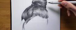 image d'un dessin de cheveux de femme