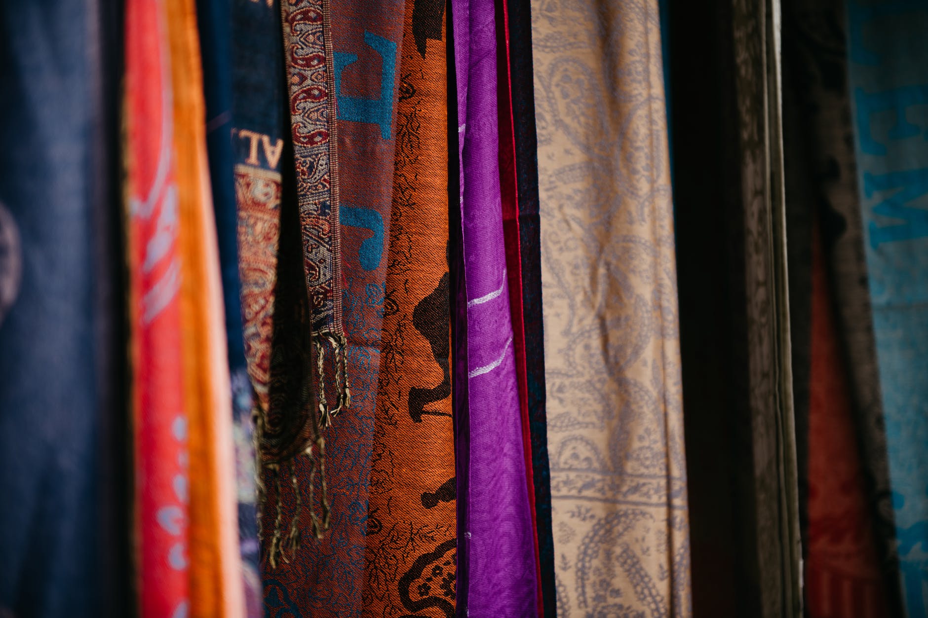 assorted color and pattern cloths